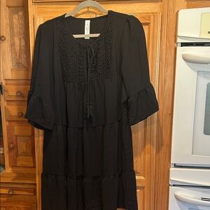 NWOT Black swim coverup/dress